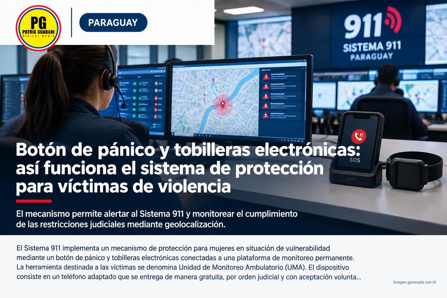 Botón de pánico y tobilleras electrónicas: así funciona el sistema de protección para víctimas de violencia