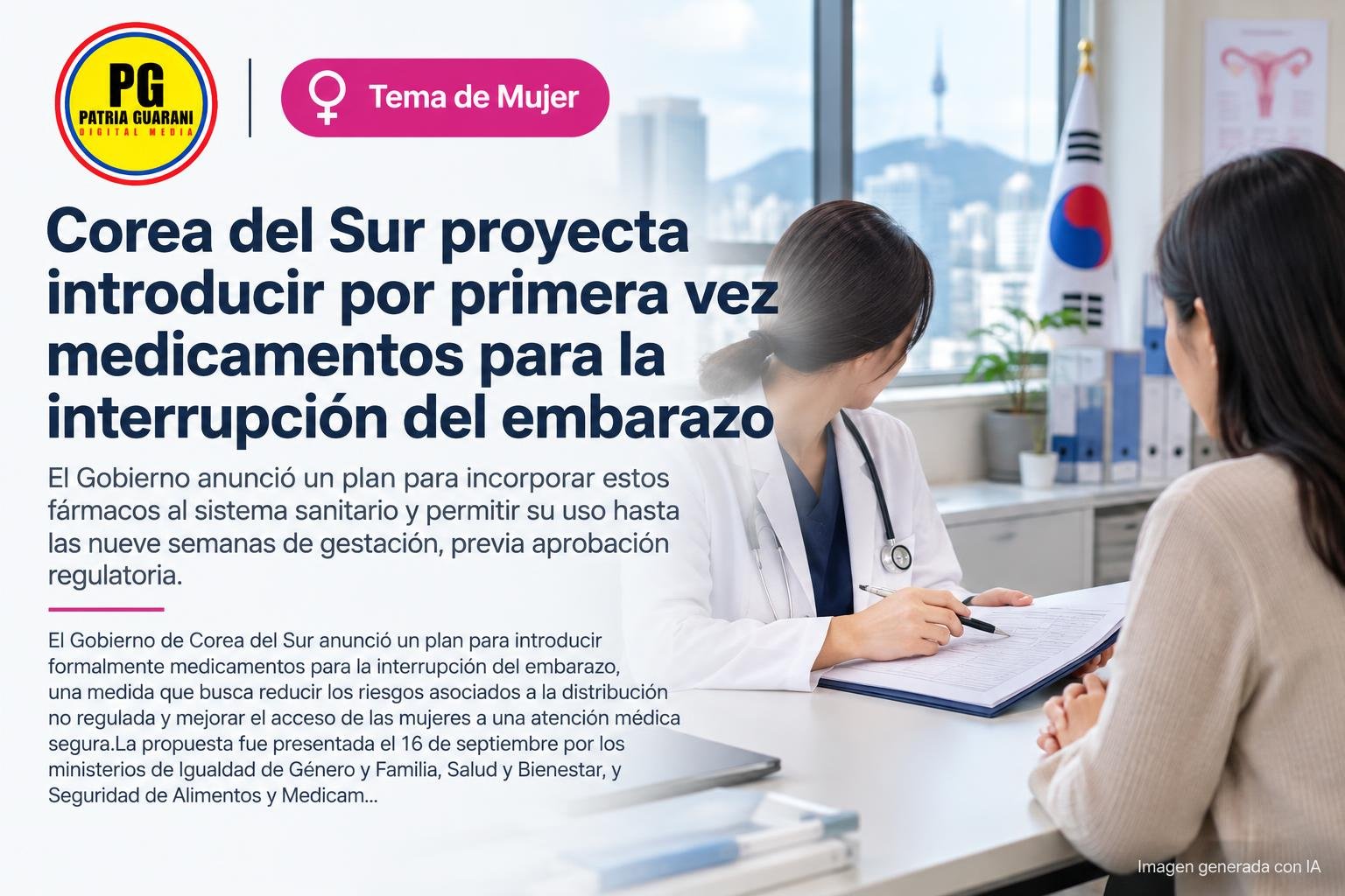 Corea del Sur proyecta introducir por primera vez medicamentos para la interrupción del embarazo