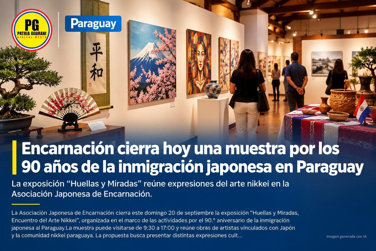 Encarnación cierra hoy una muestra por los 90 años de la inmigración japonesa en Paraguay