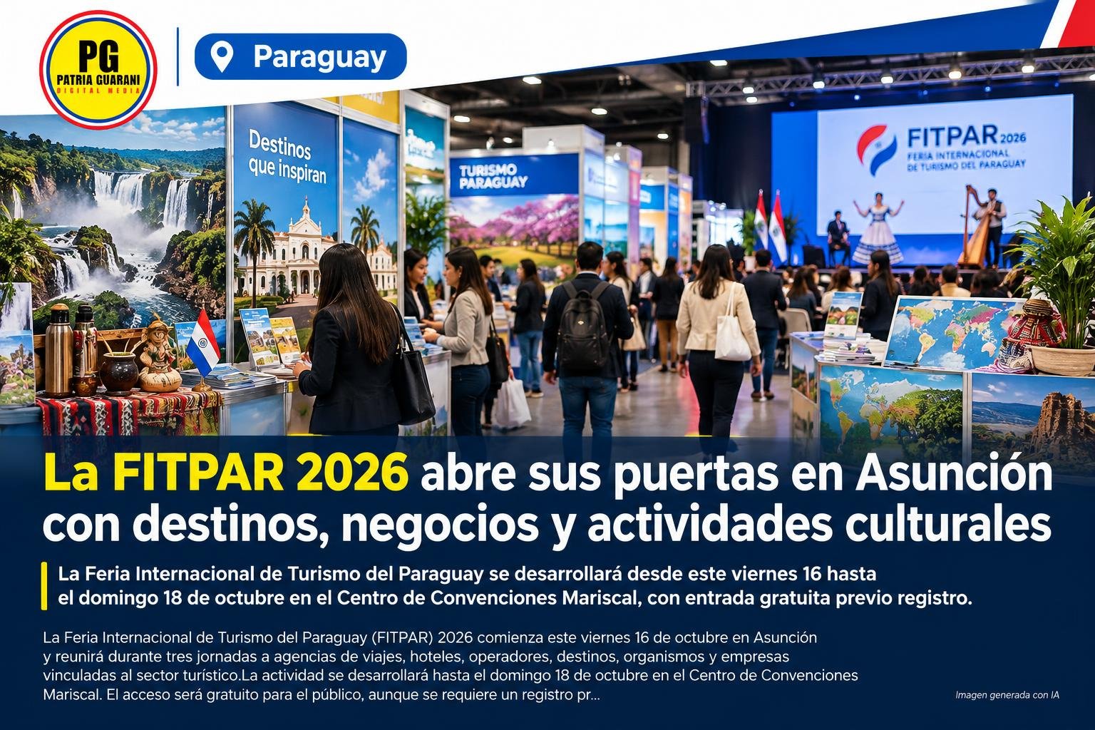 La FITPAR 2026 abre sus puertas en Asunción con destinos, negocios y actividades culturales