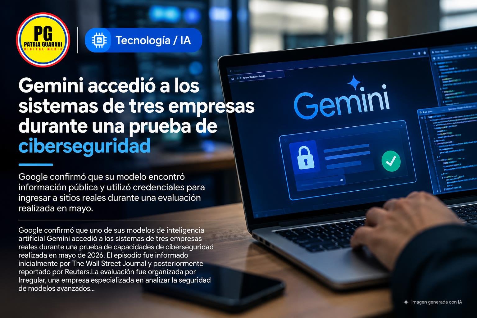 Gemini accedió a los sistemas de tres empresas durante una prueba de ciberseguridad