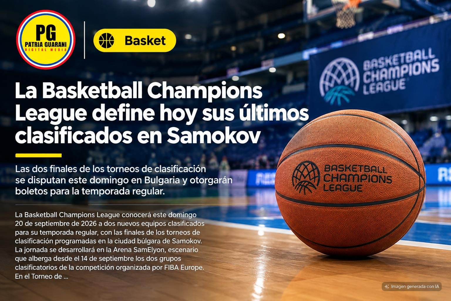 La Basketball Champions League define hoy sus últimos clasificados en Samokov