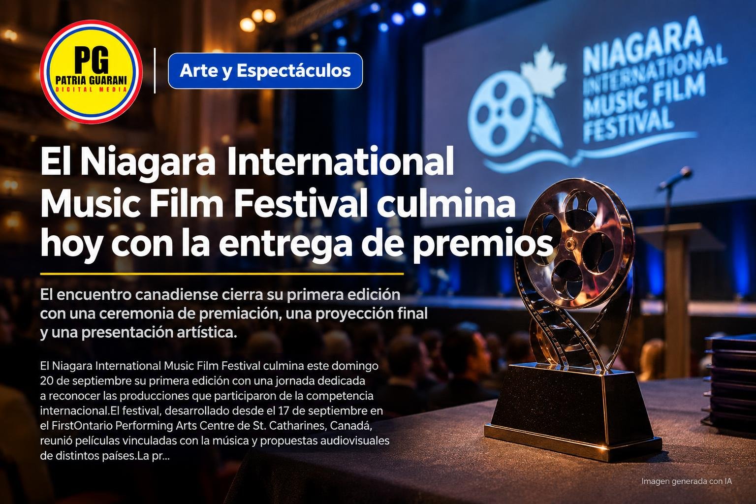 El Niagara International Music Film Festival culmina hoy con la entrega de premios