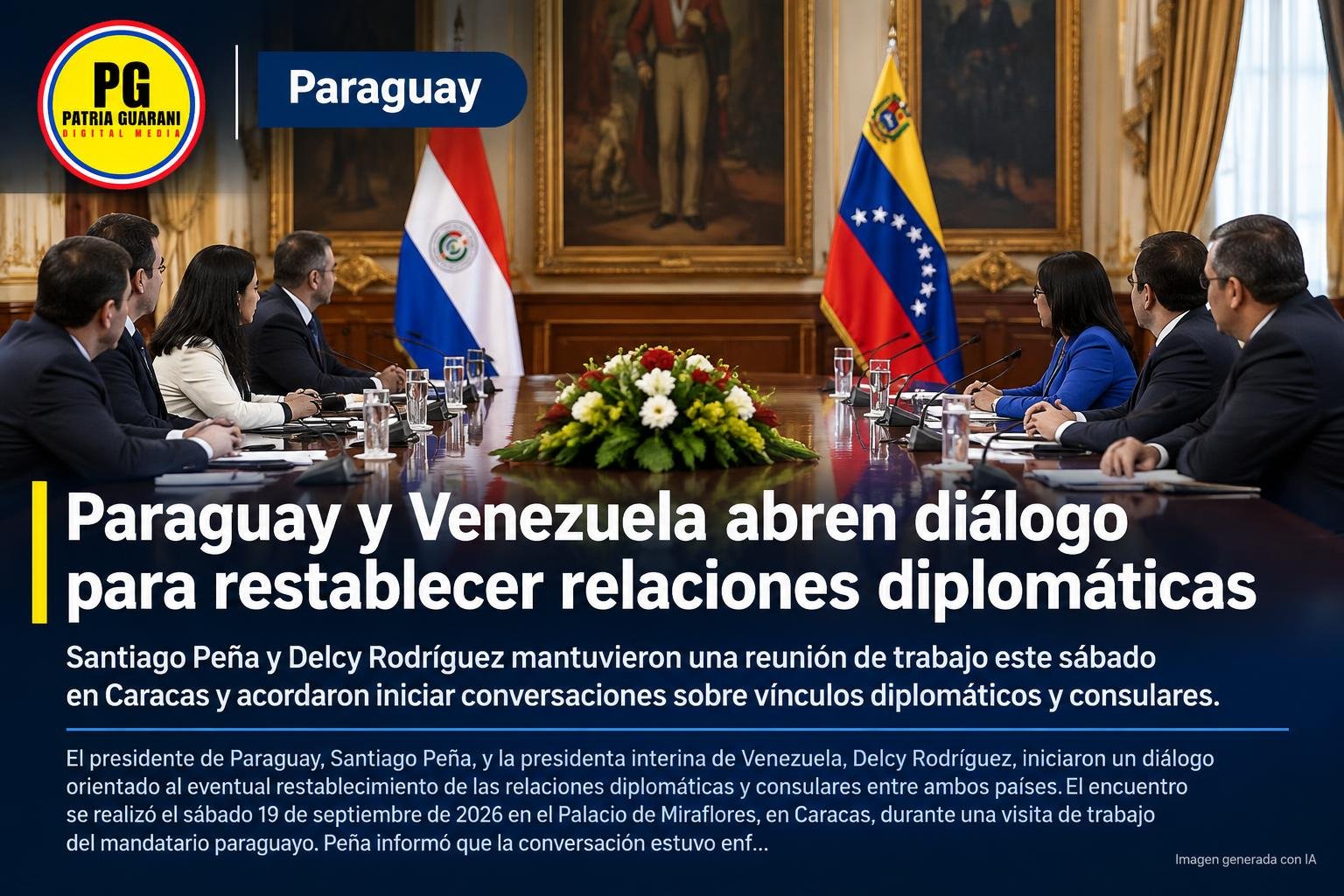 Paraguay y Venezuela abren diálogo para restablecer relaciones diplomáticas