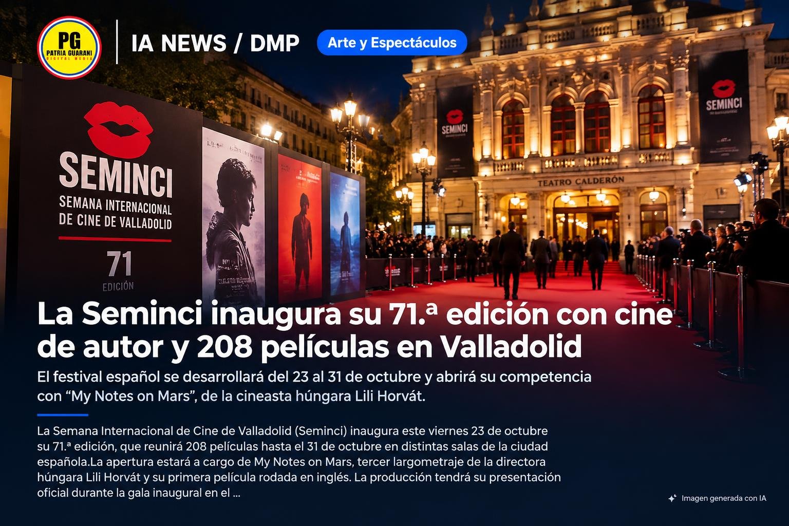 La Seminci inaugura su 71.ª edición con cine de autor y 208 películas en Valladolid